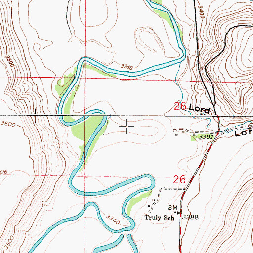 Topographic Map of 19N02E26B___01 Well, MT