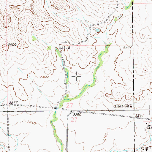 Topographic Map of 19N60E27AC__01 Well, MT