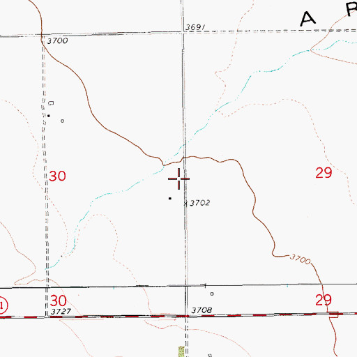 Topographic Map of 19N13E29BCCC01 Well, MT