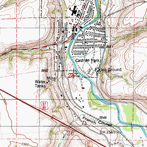 Topographic Map of 19N06E26ACCC01 Well, MT