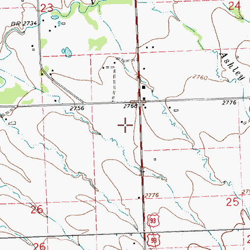 Topographic Map of 19N20W26ADD_01 Well, MT