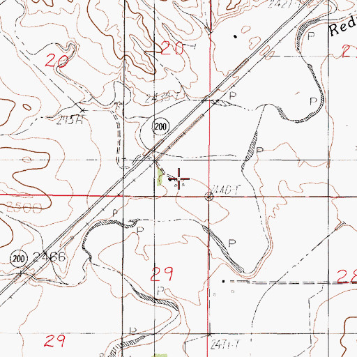 Topographic Map of 19N48E20DDDC02 Well, MT