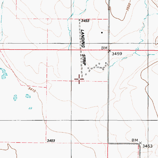 Topographic Map of 19N01W22A___01 Well, MT