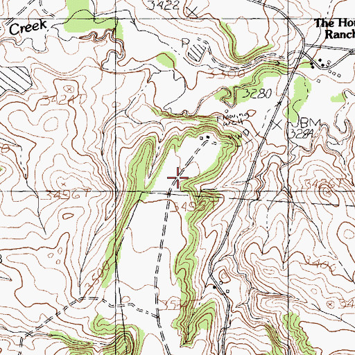 Topographic Map of 19N20E23CD__01 Well, MT