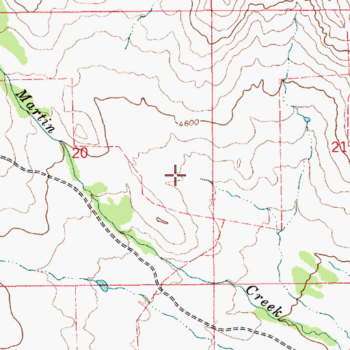 Topographic Map of 19N10E20DA__01 Spring, MT