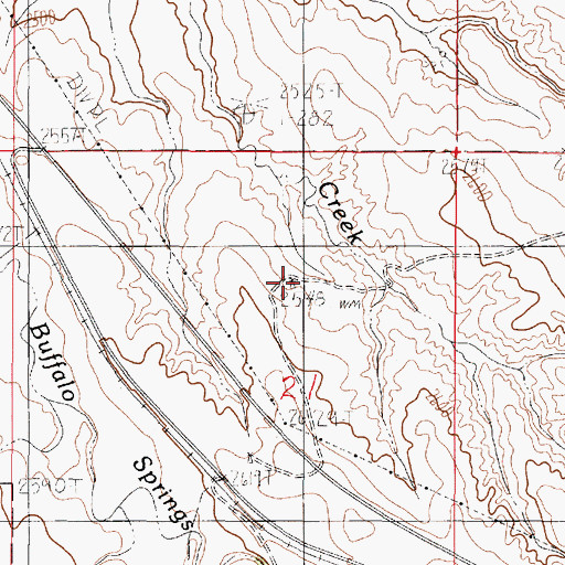 Topographic Map of 19N49E21ACAB01 Well, MT