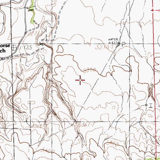 Topographic Map of 19N20E24DB__01 Well, MT