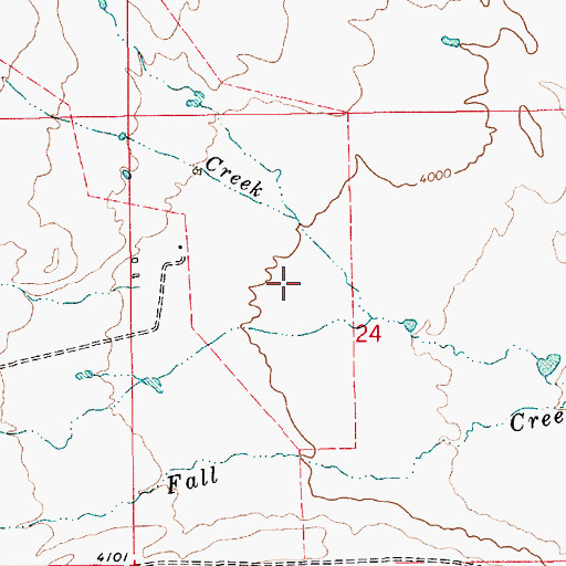Topographic Map of 19N10E24BD__01 Spring, MT