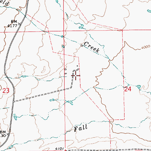 Topographic Map of 19N10E24BC__01 Spring, MT