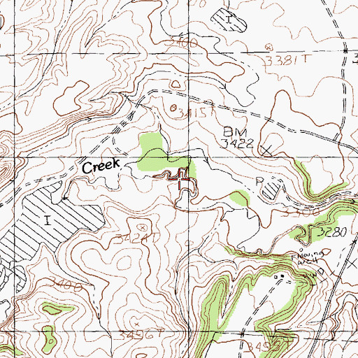Topographic Map of 19N20E23BC__01 Well, MT