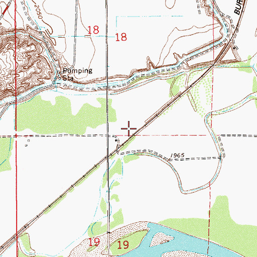 Topographic Map of 19N58E18DC__01 Well, MT