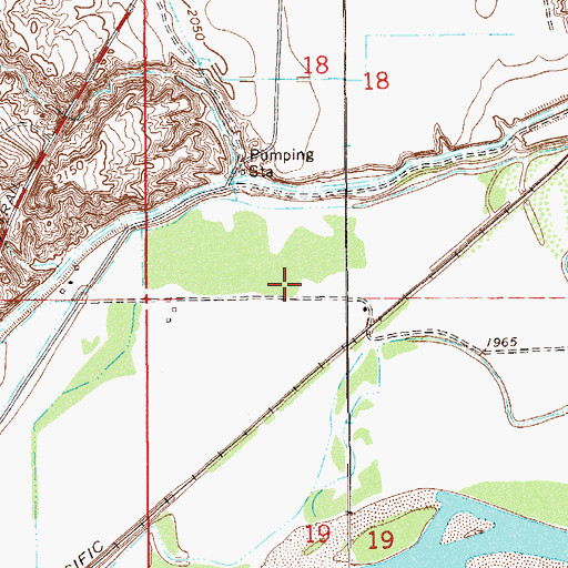Topographic Map of 19N58E18CD__01 Well, MT