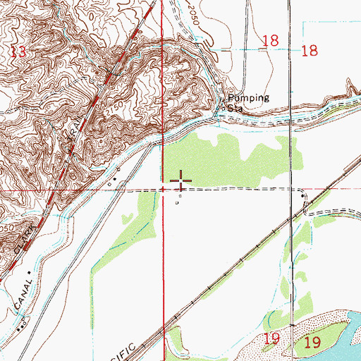 Topographic Map of 19N58E18CC__01 Well, MT