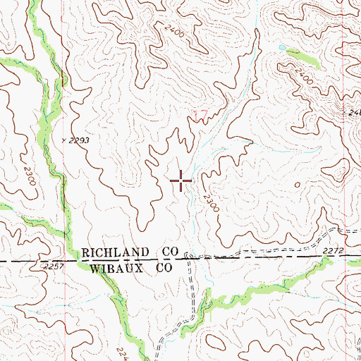 Topographic Map of 19N60E17CD__01 Well, MT