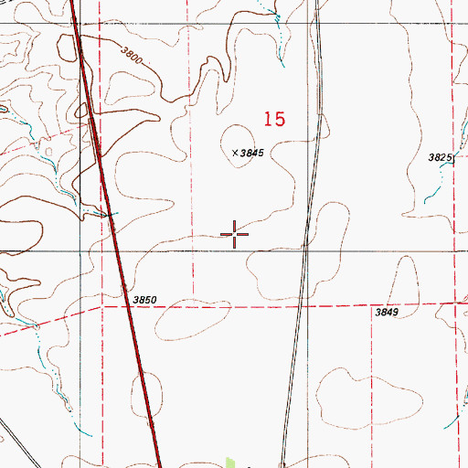 Topographic Map of 19N06E15____03 Well, MT