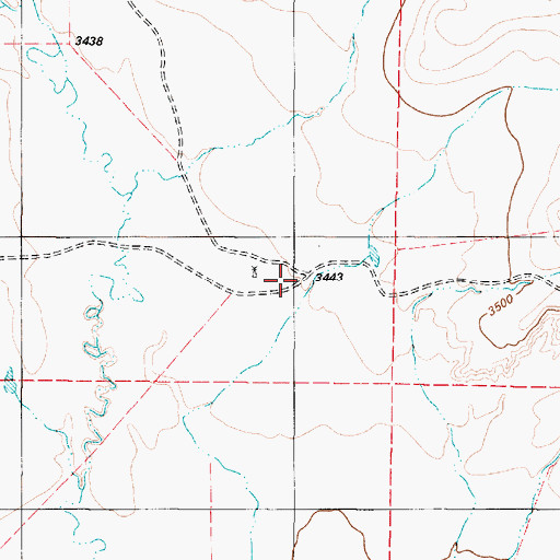 Topographic Map of 19N01E07D___01 Well, MT