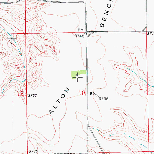 Topographic Map of 19N15E18BDD_01 Well, MT