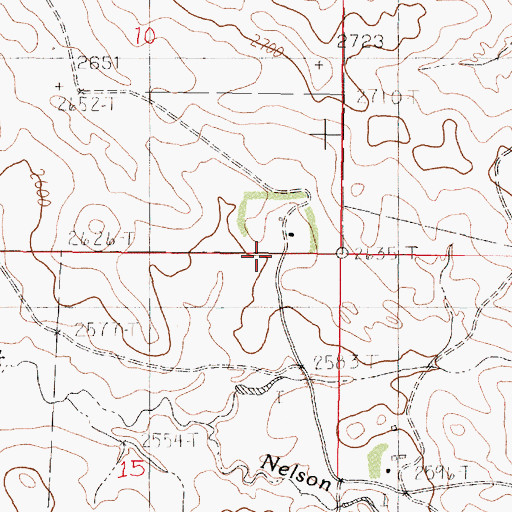 Topographic Map of 19N45E10DDCA01 Well, MT