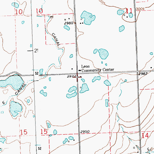 Topographic Map of 19N20W14BBB_01 Well, MT