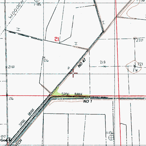Topographic Map of Ditch Number 47, AR