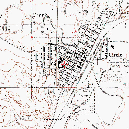 Topographic Map of 19N48E10CDAD01 Well, MT