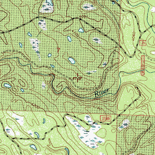 Topographic Map of 19N16W07DBDD01 Well, MT