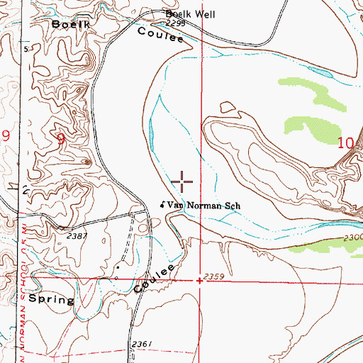 Topographic Map of 19N42E10C___01 Well, MT