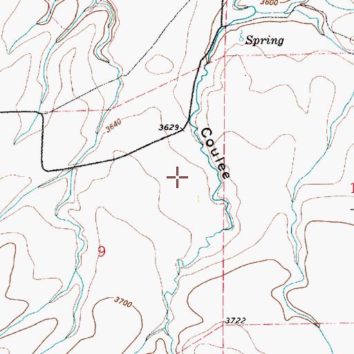 Topographic Map of 19N05E09A___01 Well, MT