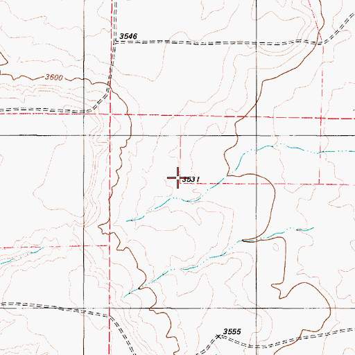 Topographic Map of 19N01W12B___01 Well, MT
