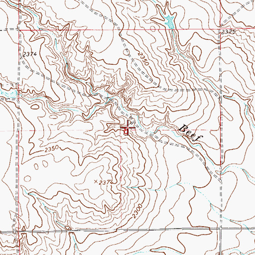 Topographic Map of 19N57E08ACCC01 Well, MT