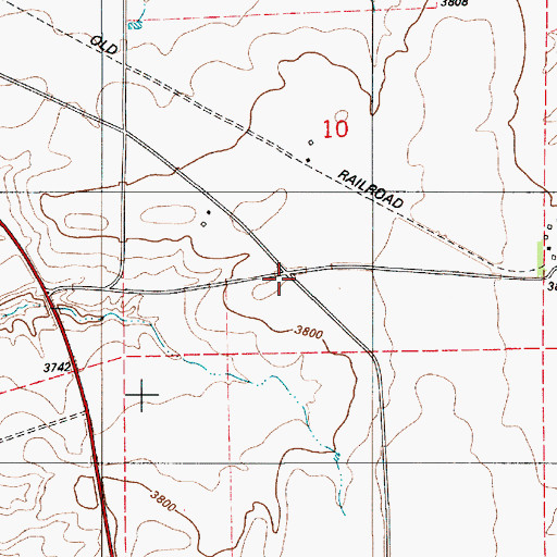 Topographic Map of 19N06E10____01 Well, MT