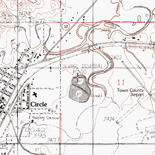 Topographic Map of 19N48E11BC__01 Well, MT