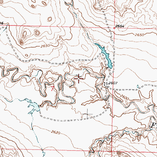 Topographic Map of 19N39E07A___01 Well, MT