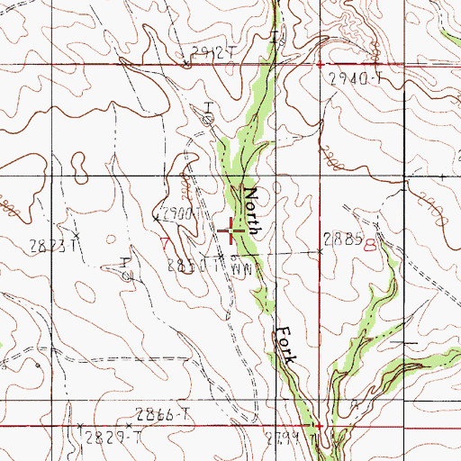 Topographic Map of 19N52E07AC__01 Well, MT