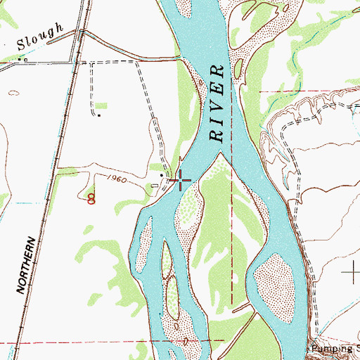 Topographic Map of 19N58E08AD__01 Well, MT