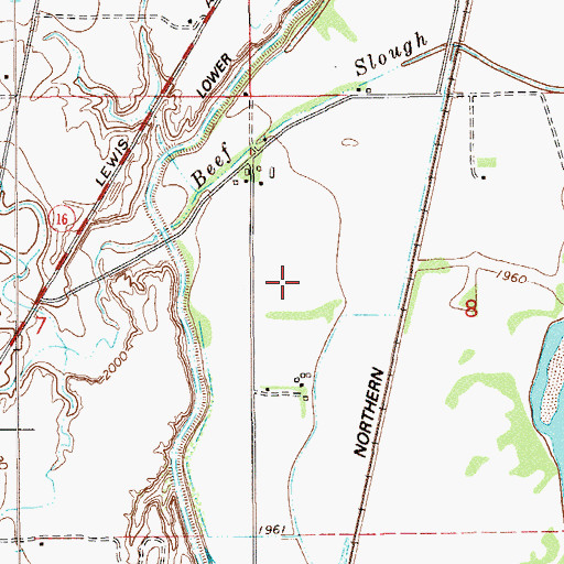 Topographic Map of 19N58E08BC__01 Well, MT