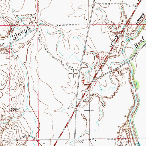Topographic Map of 19N58E07BD__02 Well, MT