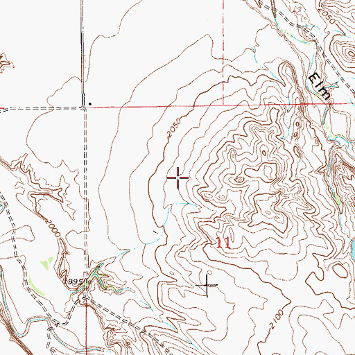 Topographic Map of 21N58E08DDAD01 Well, MT