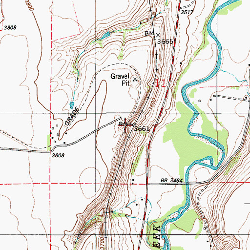 Topographic Map of 19N06E11____02 Well, MT
