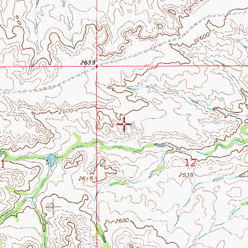Topographic Map of 20N55E12BC__01 Well, MT