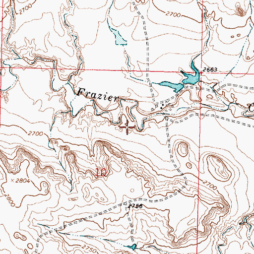 Topographic Map of 19N38E10A___01 Well, MT
