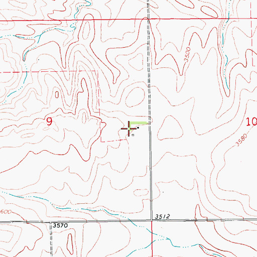 Topographic Map of 19N15E09DAA_01 Well, MT