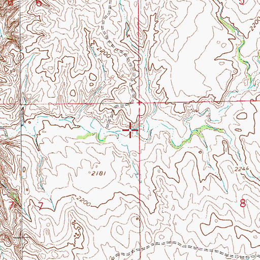 Topographic Map of 19N59E07AAD_01 Well, MT