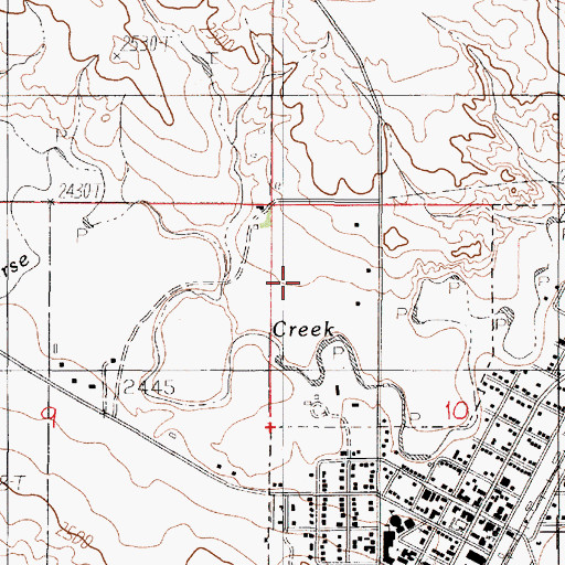 Topographic Map of 19N48E10BBCC01 Well, MT