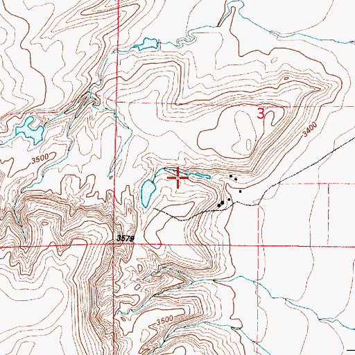 Topographic Map of 19N01E03C___02 Spring, MT