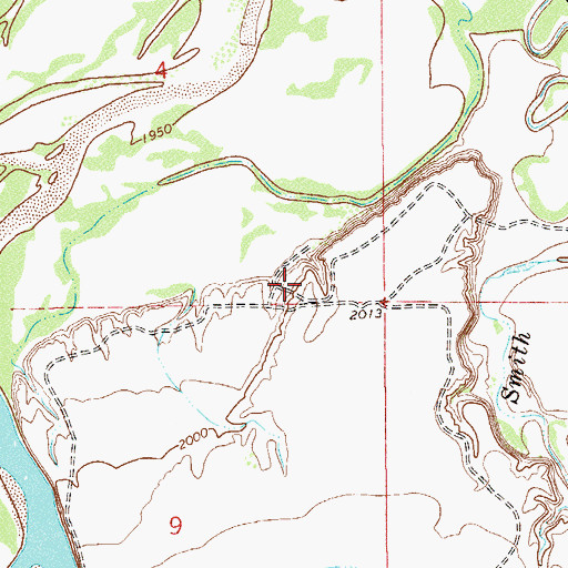 Topographic Map of 19N58E04DDC_01 Well, MT