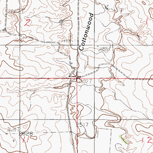 Topographic Map of 19N49E01CCCC01 Well, MT
