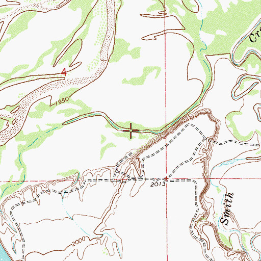 Topographic Map of 19N58E04DDCA01 Well, MT