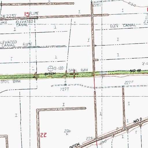 Topographic Map of Ditch Number 48, AR