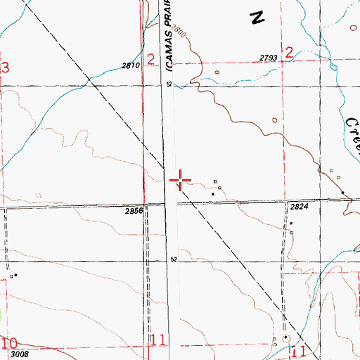 Topographic Map of 19N24W02CCD_01 Well, MT